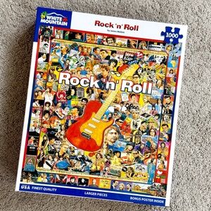 White Mountain Rock 'n' Roll 1000-Piece Challenging Puzzle - Like New